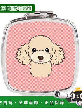 自营 Carolines Treasures BB1258SCM 棋盘格粉色浅黄色贵宾正品