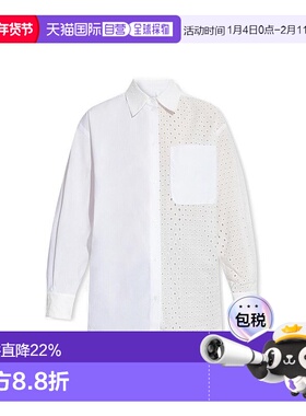 香港直邮kenzo 高田贤三 女士 镂空细节衬衫 FD52CH0789FG