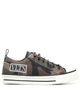 Valentino 徽标系带休闲运动鞋 UY2S0D57USG