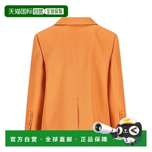 香港直邮FENDI 女士外套 FJ7676AJYFF1UKE SS2026 橙色 羊毛西装