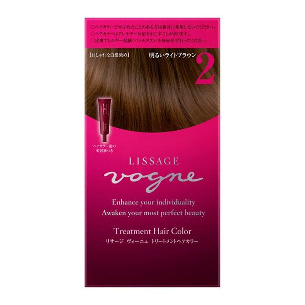 日潮跑腿KANEBO嘉娜宝Lissage vogne光泽艳色可染白发修护染发膏