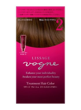 日潮跑腿KANEBO嘉娜宝Lissage vogne光泽艳色可染白发修护染发膏