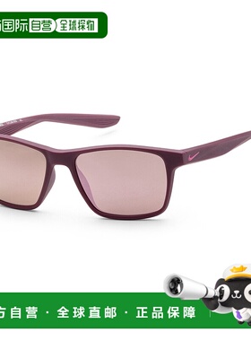自营 Nike 男式 48 毫米红色太阳镜 - 哑光酒红色 美国奥莱直发