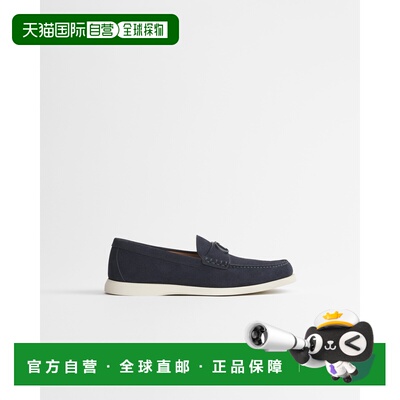 自营1h可退 欧洲直邮Dior迪奥 Granville男士海军蓝绒面革CD Icon