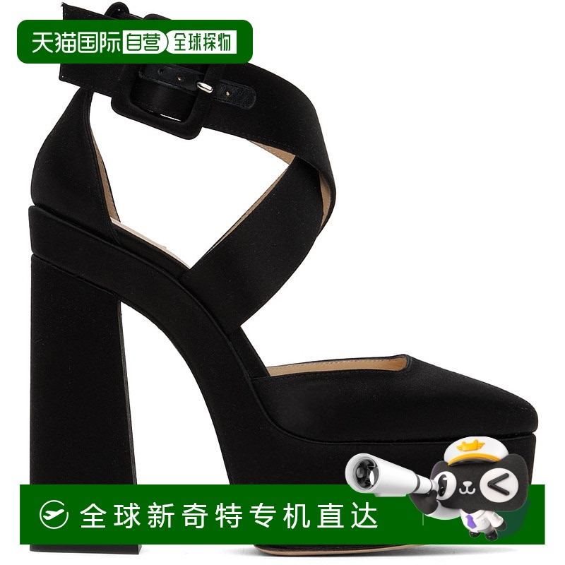 1h可退 香港直邮潮奢 Jimmy Choo 周仰杰 女士 黑色 Gaia 140 高