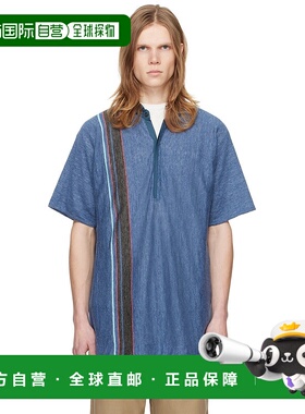 1h可退 香港直邮潮奢 The Row 男士 蓝色 Eddie Polo 衫 531Y713