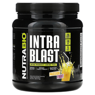 香港直邮Nutrabio Labs,Intra Blast，激情水果，1.6 磅（718 克