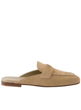 PRADA 女士凉鞋 1D766N103F010F0379 SS2025 棕色 绒面拖鞋