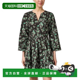 自营 Tara Jarmon Reba A 字形连衣裙 - 黑色 美国奥莱直发