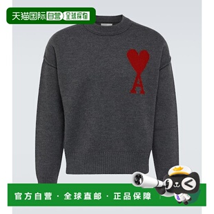 1h可退 香港直邮Ami Paris 男士 Ami De Cœur 羊毛毛衣