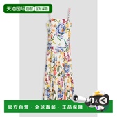 香港直邮FARM RIO 女士 1h可退 印花亚麻混纺中长连衣裙 331855GR