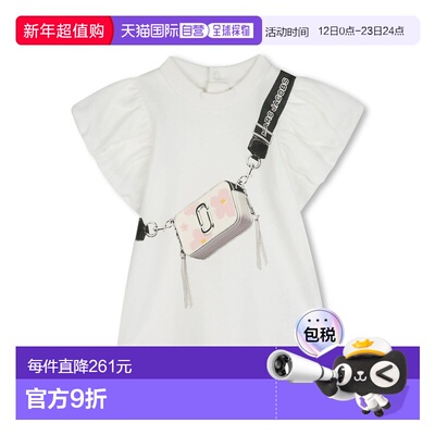 1h可退 香港直邮Marc Jacobs 马克 雅可布 女童 SNAPSHOT 印花连