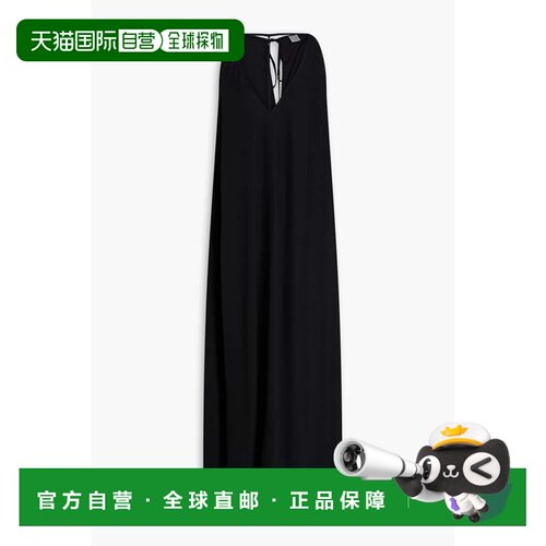 香港直邮toteme 女士 剪口缎面绉纱长款连衣裙 243WRD0122FB00200