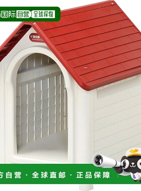 【日本直邮】Iris Ohyama爱丽思欧雅玛 宠物狗窝 M 红色/米白