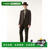 自营欧洲直邮Loro 棉灯芯绒绿色休闲裤 Piana 男士