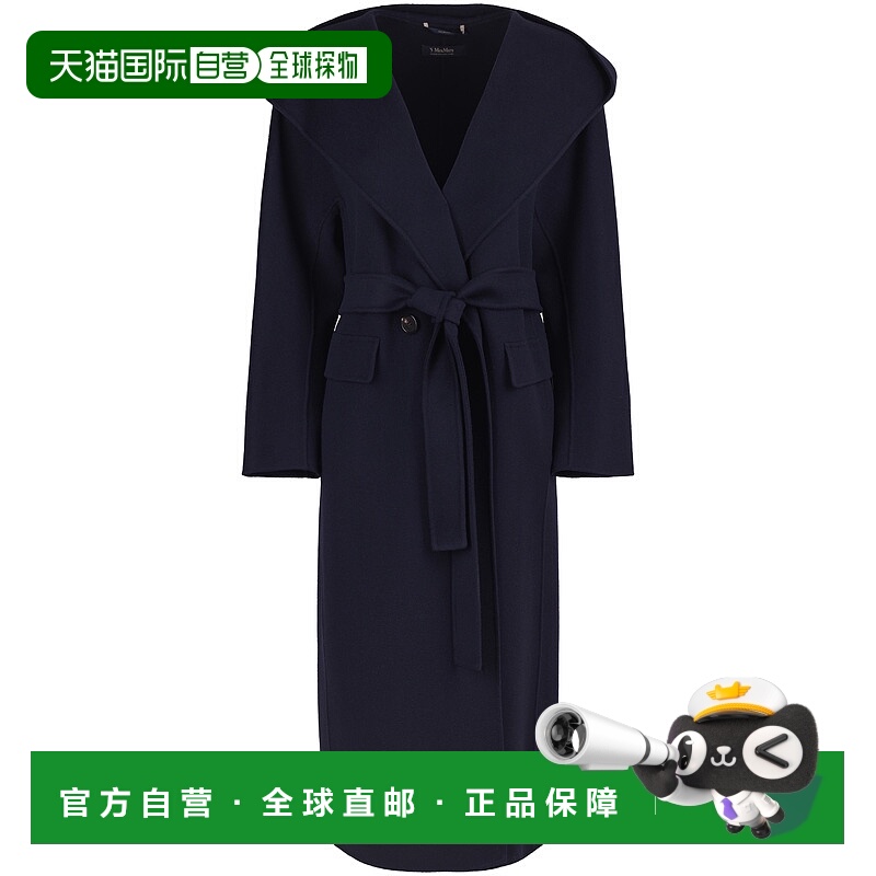 1h可退 香港直邮S MAX MARA 女士大衣 CASSIA081 AW2025 蓝色