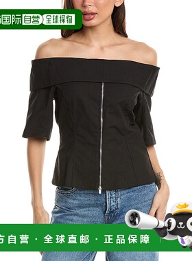 自营 3.1 Phillip Lim Structured - 黑色 美国奥莱直发短袖上衣