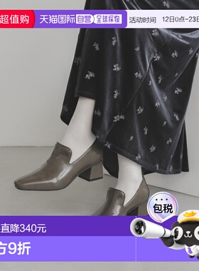 1h可退 日本直邮KBF 女装 半方头粗跟单鞋 复古洛夫鞋设计 KB2613