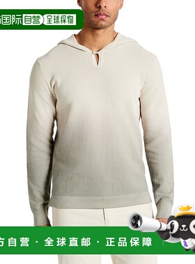 1h可退 【美国直邮】Kenneth Cole 男士四向拉伸浸染连帽毛衣 针