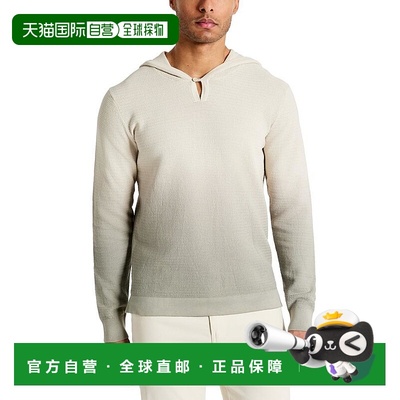 1h可退 【美国直邮】Kenneth Cole 男士四向拉伸浸染连帽毛衣 针