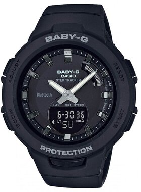 日本直购CASIO卡西欧Baby-G 手表体育运动BSA-B100-1AJF女士黑色