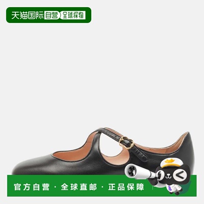 自营Bally Black Leather Byntia Ballet Flats - black 美国奥莱