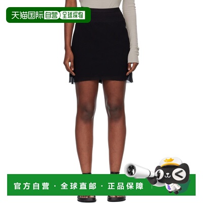 香港直邮潮奢 rick owens 瑞克 欧文斯 女士 黑色 Temple Short B