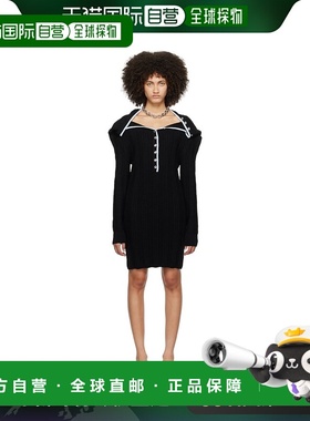 1h可退 香港直邮潮奢 Y PROJECT 女士 黑色 Ruffle Necklace 连衣