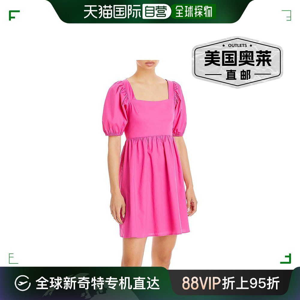 wayf女士 Summer Short Mini Dress hot pink 【美国奥莱】直发 女装/女士精品 连衣裙 原图主图