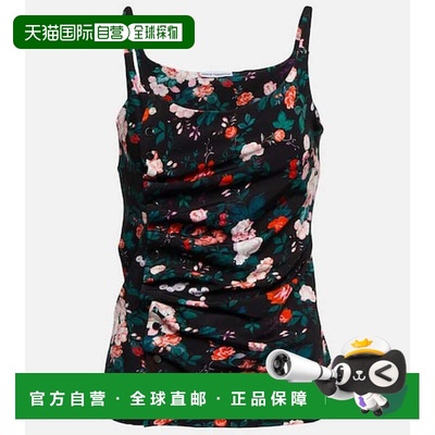 1h可退 香港直邮Rabanne 女士 褶皱花朵上衣 colorful花色 舒适时
