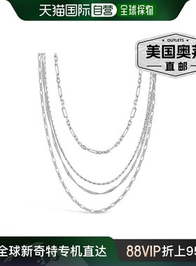 sterling forever多链分层项链 - 银白色 【美国奥莱】直发