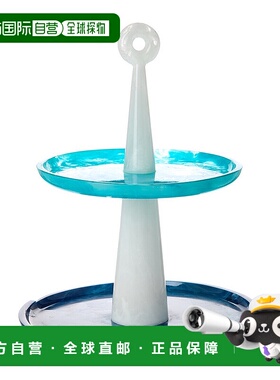 自营Jonathan Adler Como Tiered Tray - blue 美国奥莱直发