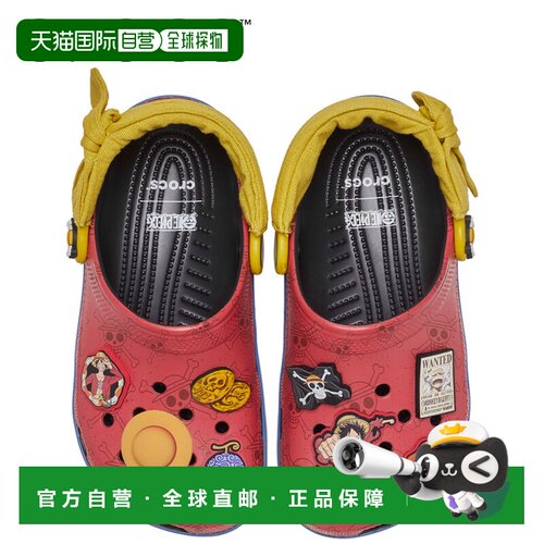 日本直邮Crocs 海贼王路飞经典洞洞鞋 K 212127-90H 儿童凉鞋