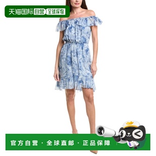自营l'agenceL’AGENCE Leonie Off-Shoulder Silk Dress - blue