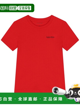 香港直邮CALVIN KLEIN 男童T恤 IB0IB02608X0A SS2026 红色