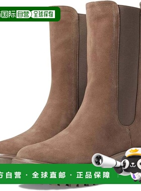 自营Kenneth Cole Radell Boots Womens Mauve Brown Suede Pull