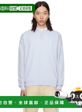 1h可退 香港直邮潮奢 vowels 男士 蓝色 Light Weight Knit Polo