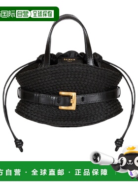 香港直邮BALMAIN 女士手提包 GN1DP017TFRF0PA SS2026 黑色 Shuff