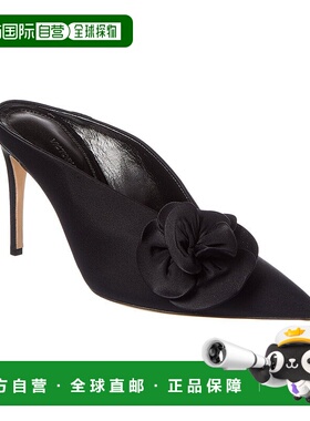 自营 victoria beckham维多利亚 贝克汉姆莱卡骡子-黑色 美国奥莱