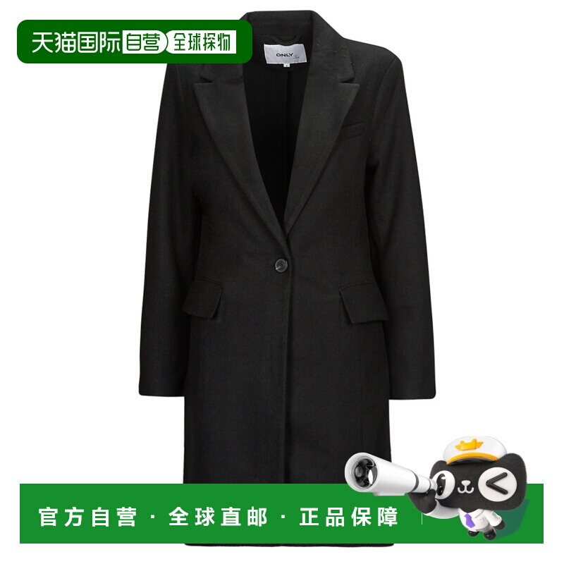 欧洲直邮Only 女士 ONLNANCY LIFE COAT CC OTW 大衣 黑色长袖