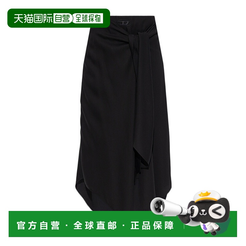 1h可退 香港直邮DIESEL 女士半身裙 A202580JMBP9XX SS2026 黑色