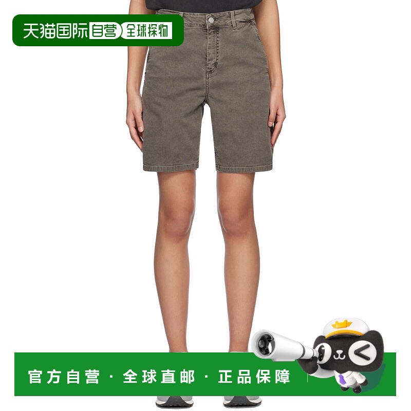 1h可退 香港直邮潮奢 CARHARTT WIP 女士 黑色 Pierce 短裤 I0304
