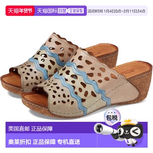 自营Women's Spring Step Footy Sandals Blush Multi Slip-On We