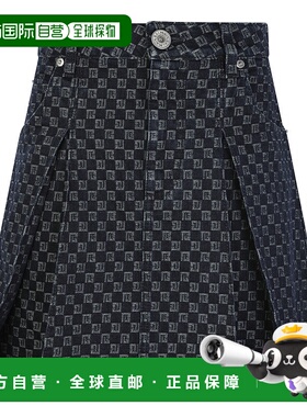 香港直邮BALMAIN 女士半身裙 BF0LB902DD80SHZ AW2023 黑色