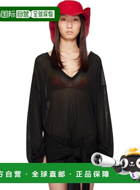 1h可退 香港直邮潮奢 The Attico 女士 红色刺绣宽檐帽 250WAC000