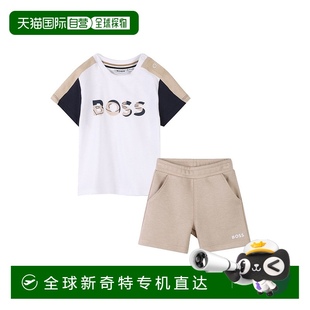 香港直郵BOSS SS2025 白色 J52120K10P SHIRT 1h可退 男童T恤