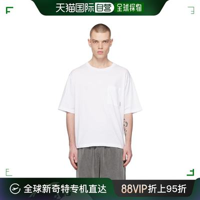 香港直邮潮奢 Acne Studios 艾克妮 男士 白色贴袋 T 恤 CL0198