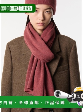 自营欧洲直邮Loro Piana 女士红色婴儿羊绒围巾