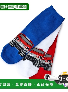 1h可退 日本直邮j.n.r.d 男童Red Salamander联名车体编织设计袜3