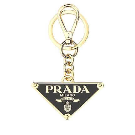 PRADA 女士钥匙扣 1PS05766AF019F CO 绿色 徽标细节钥匙扣